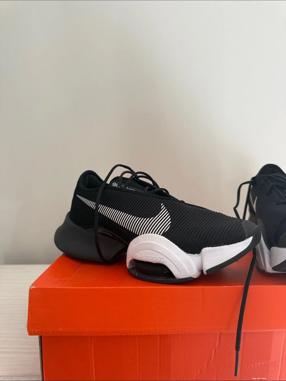 Nike Women’s Black and White Superrep Sneakers